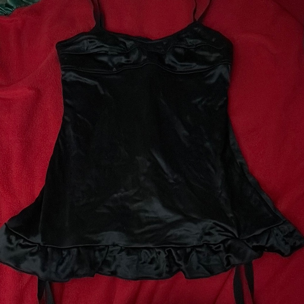Leg Avenue Black Satin Top